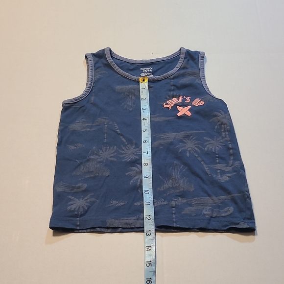 Carter's Blue/Gray Graphic Boys Tank Top "Surfs Up" 5T EUC - Picture 8 of 8